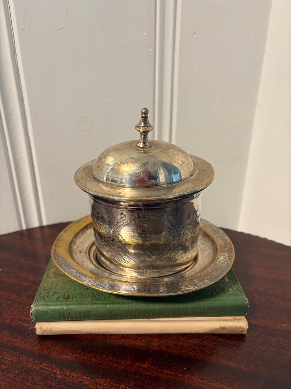 Silver Plated Biscuit Box